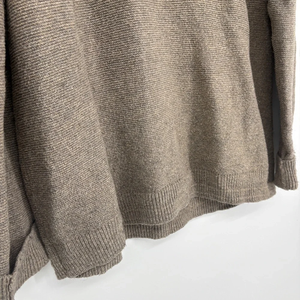Banana Republic Shawl Collar Button Neck Sweater Mens Large Brown‎ - Picture 6 of 15
